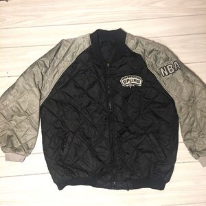 NBA Black and Gray Bomber Jacket